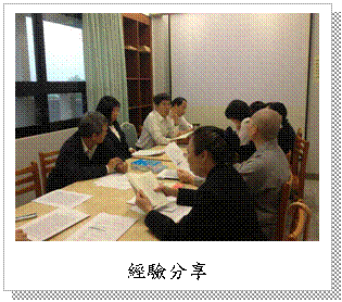 文字方塊: 經驗分享&nbsp;