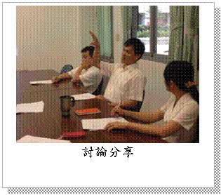 文字方塊: 討論分享